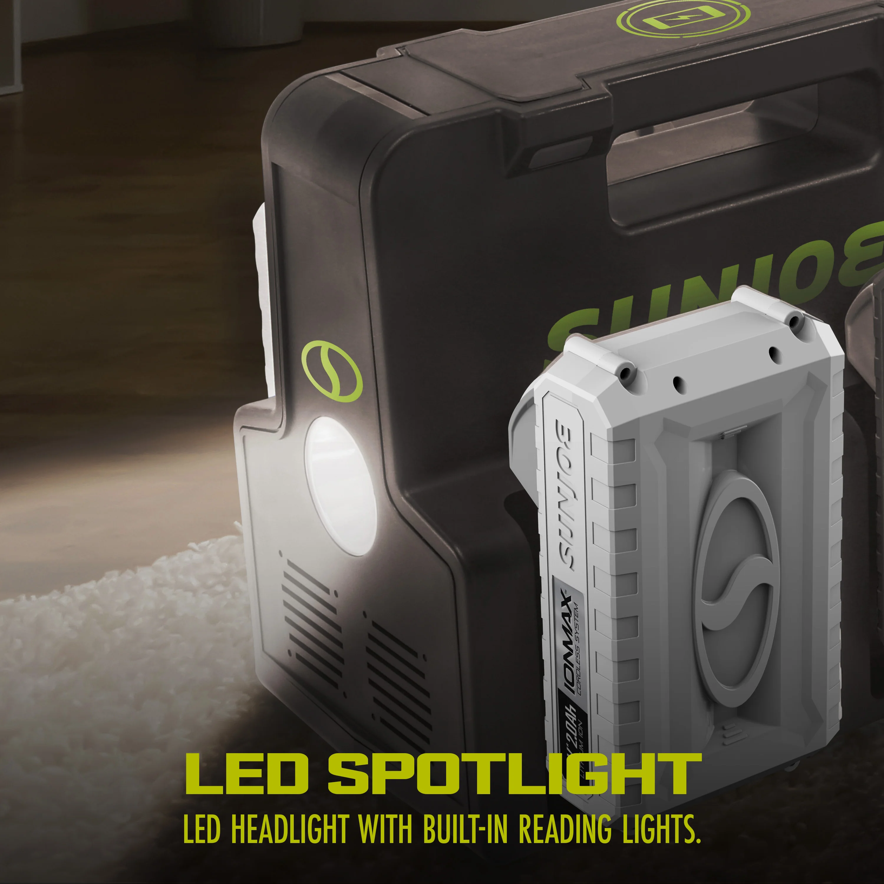 Sun Joe 24-Volt Cordless Powered Inverter Generator Power Station | W/ 2 x 2.0-Ah Batteries - Image 10