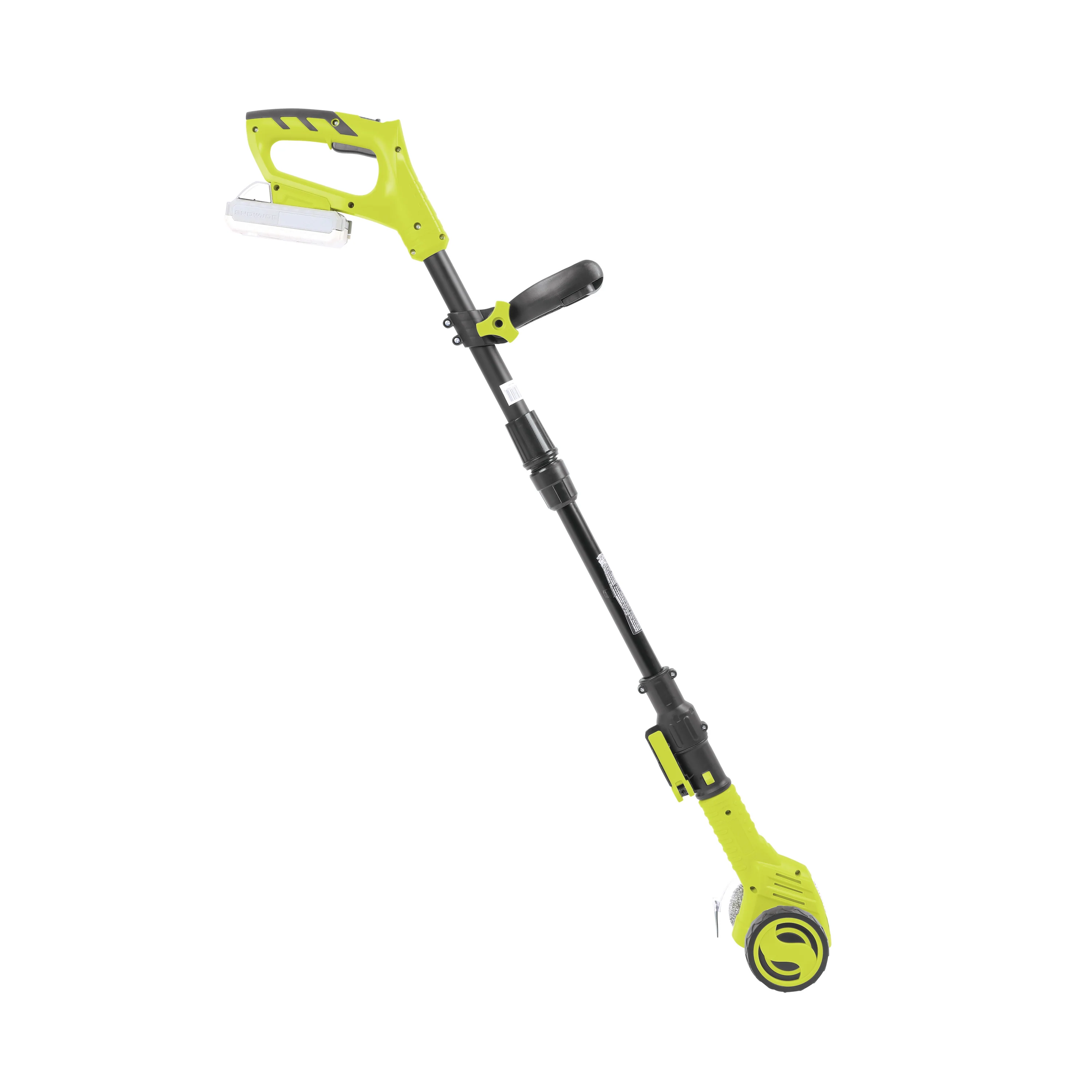 Sun Joe 24V-CTC-LTE 24-Volt* IONMAX Cordless Weed Sweeper | Nylon Brush, Steel Wire Brush, & Adjustable Pole | Sweeper Head W/ Wheel | W/ 2.0-Ah Battery + Charger - Image 12