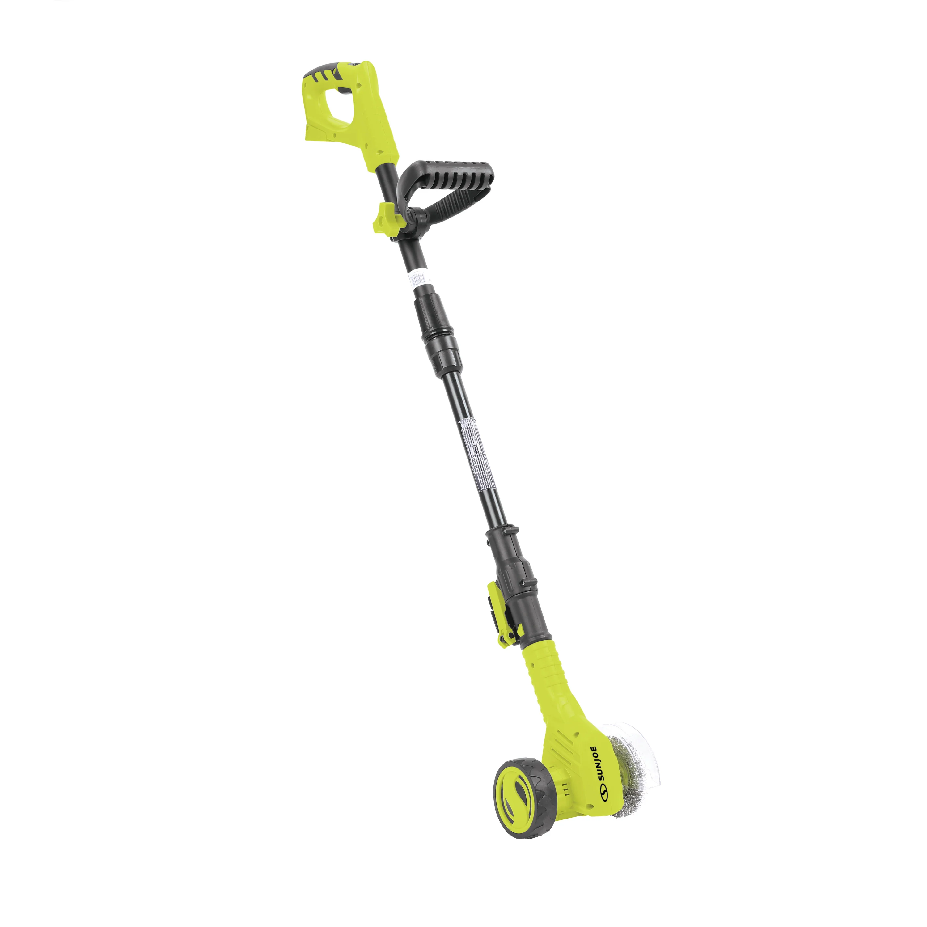 Sun Joe 24V-CTC-LTE 24-Volt* IONMAX Cordless Weed Sweeper | Nylon Brush, Steel Wire Brush, & Adjustable Pole | Sweeper Head W/ Wheel | W/ 2.0-Ah Battery + Charger - Image 13