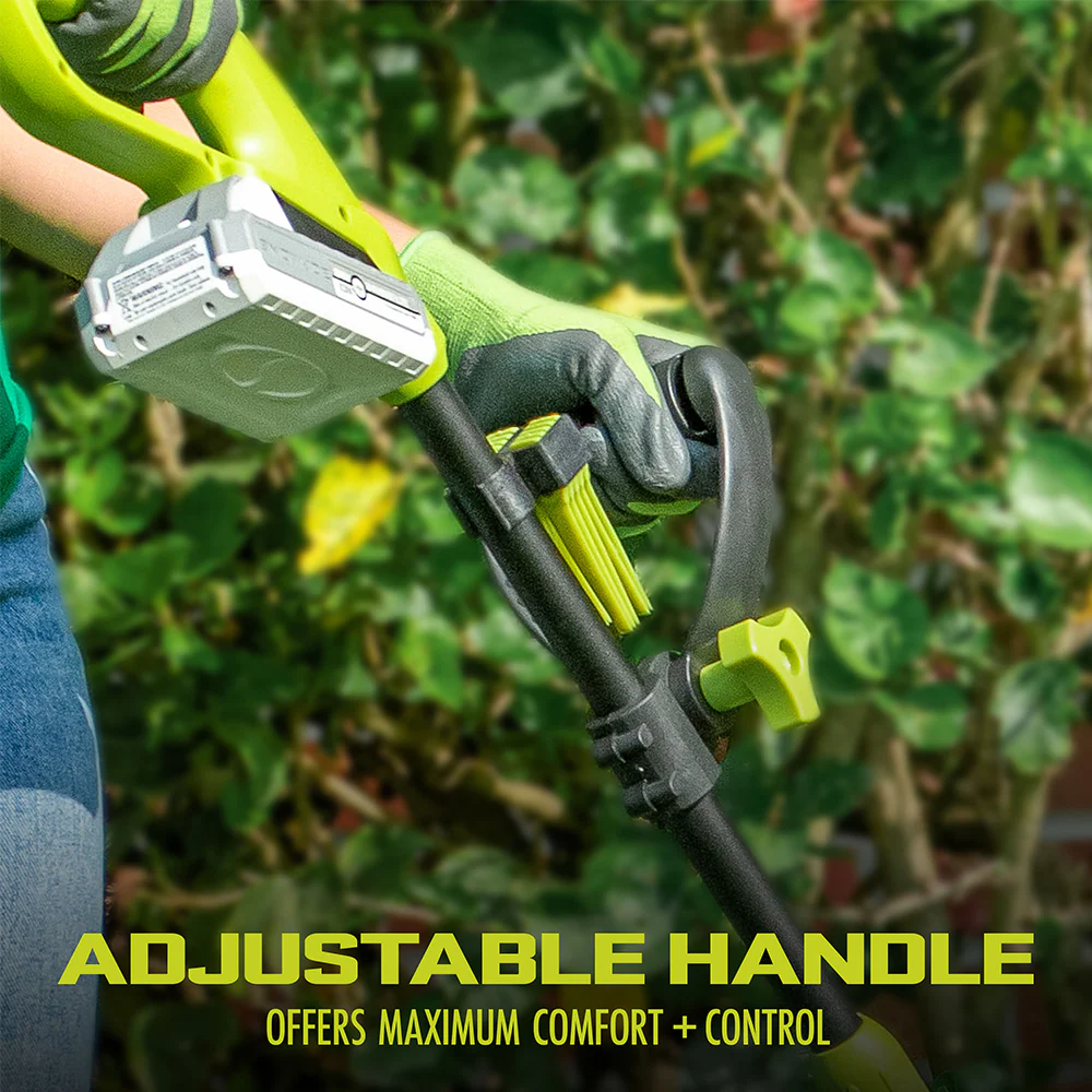 Sun Joe 24-Volt* IONMAX Cordless Garden Combo Kit | Leaf Blower | Grass Trimmer | Hedge Trimmer | W/ 2 x 2.0-Ah Batteries + Charger - Image 10