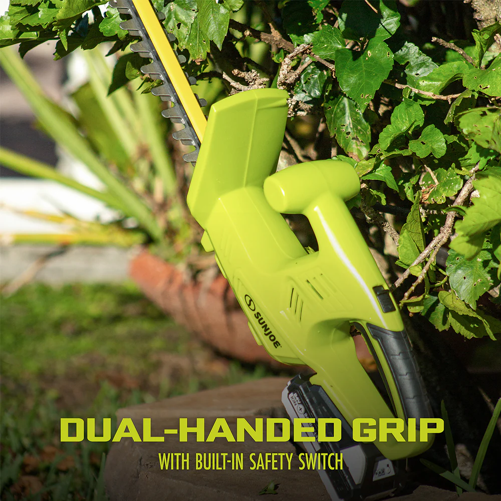 Sun Joe 24-Volt* IONMAX Cordless Garden Combo Kit | Leaf Blower | Grass Trimmer | Hedge Trimmer | W/ 2 x 2.0-Ah Batteries + Charger - Image 13