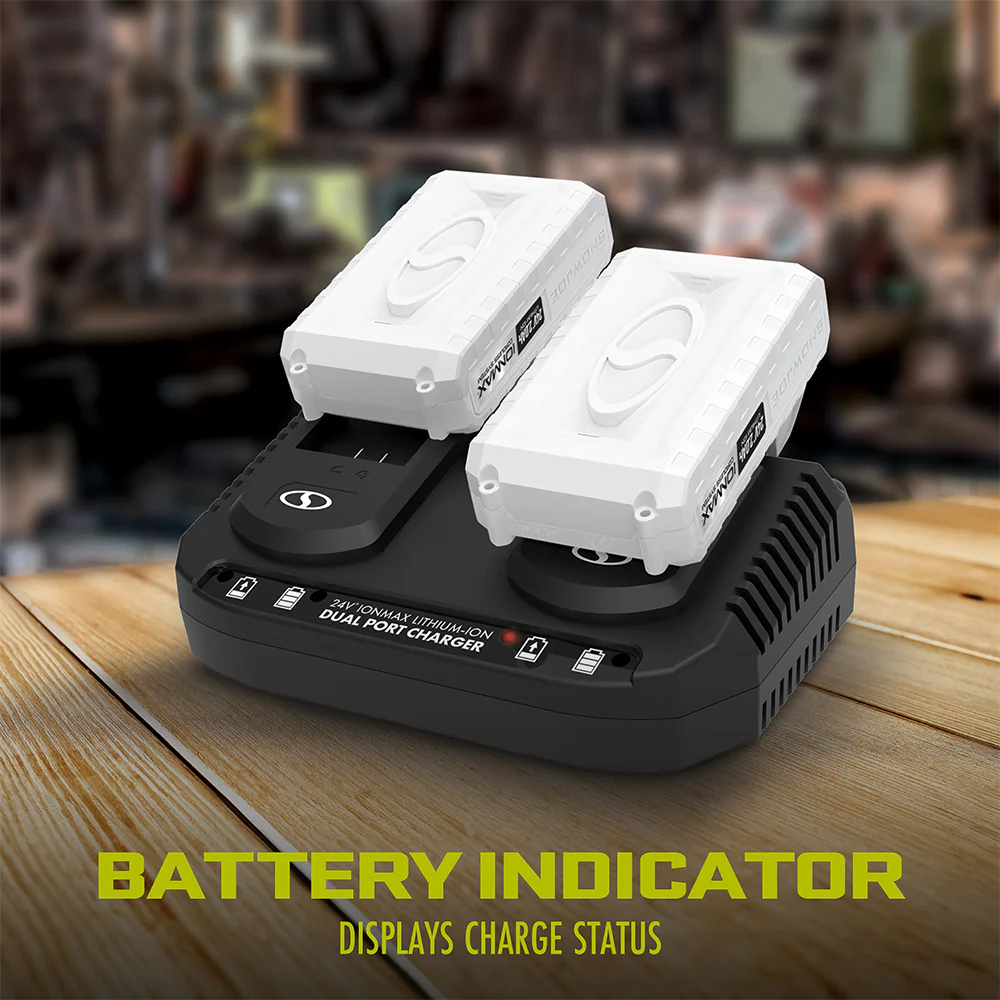 Sun Joe 24-Volt* IONMAX Cordless Garden Combo Kit | Leaf Blower | Grass Trimmer | Hedge Trimmer | W/ 2 x 2.0-Ah Batteries + Charger - Image 15