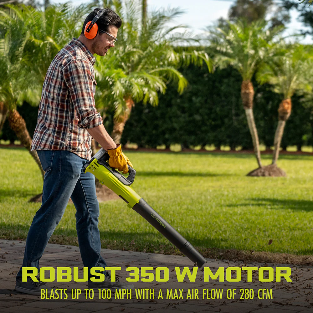 Sun Joe 24-Volt* IONMAX Cordless Garden Combo Kit | Leaf Blower | Grass Trimmer | Hedge Trimmer | W/ 2 x 2.0-Ah Batteries + Charger - Image 3