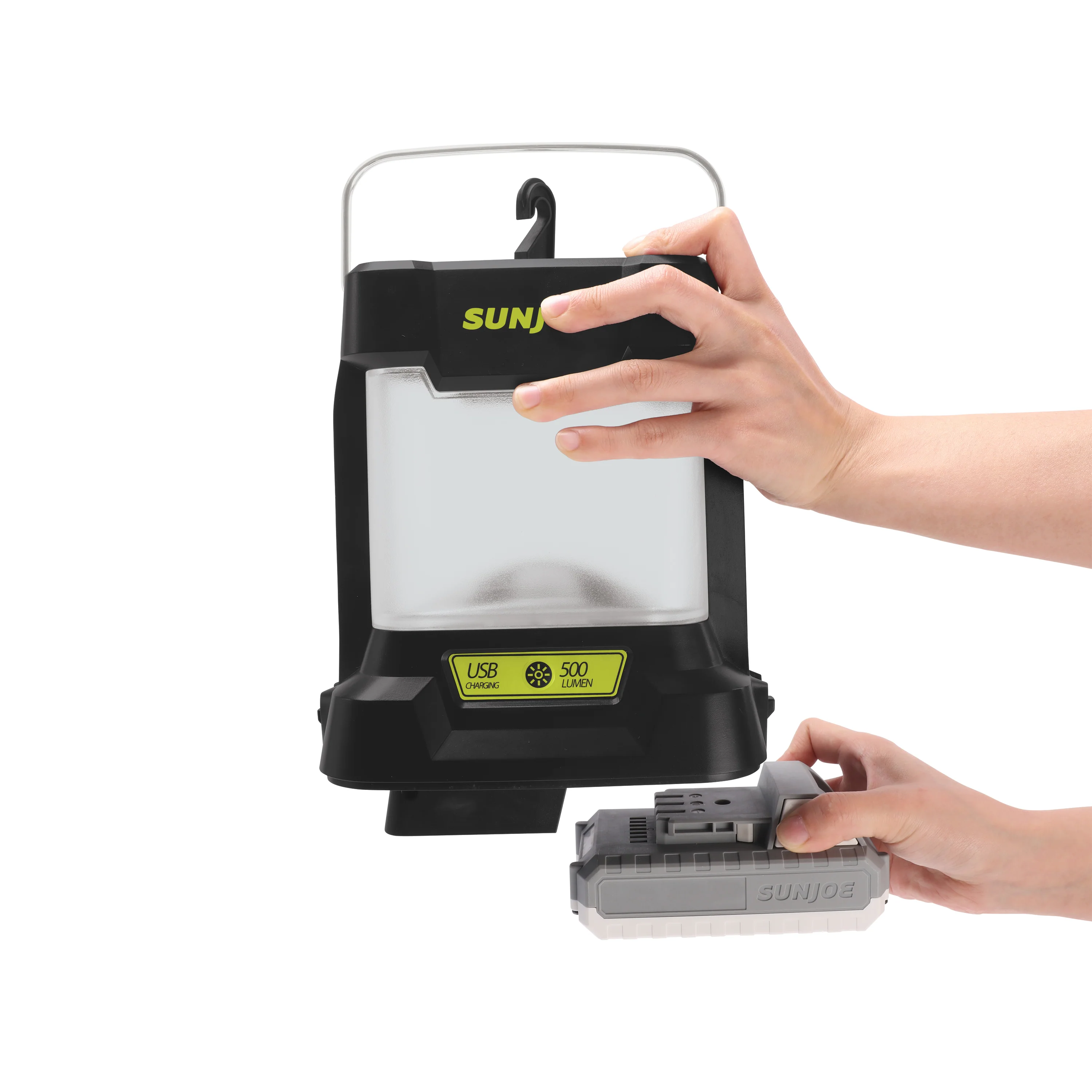 Sun Joe 24V-LGT500-LTE 24-Volt IONMAX Cordless LED Lantern | 4 Light Modes | Waterproof Casing | W/ 2.0-Ah Battery + Charger - Image 8