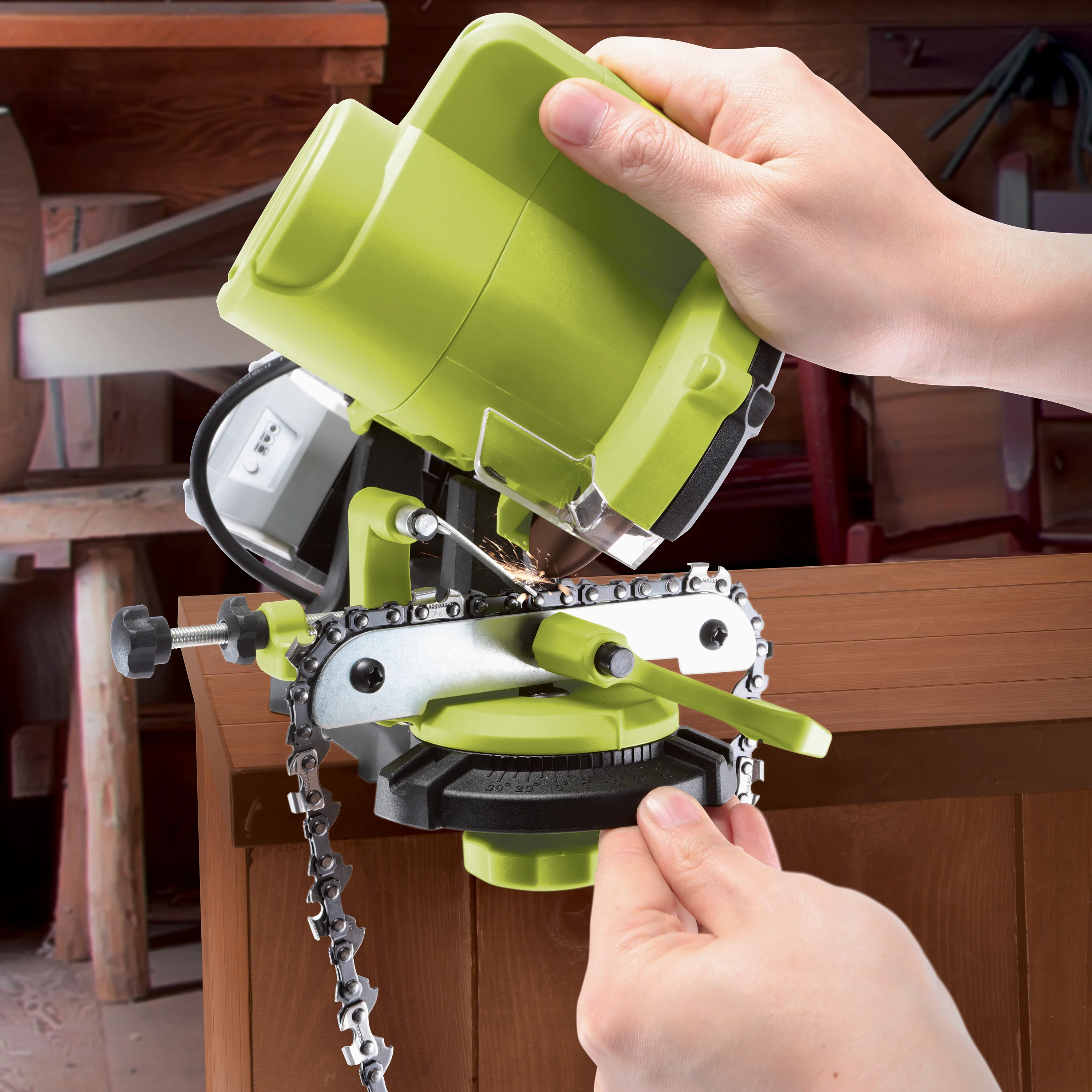 Sun Joe 24V-SAW-BDL 24-Volt IONMAX Chainsaw Bundle | W/ Chainsaw Kit, Pole Saw Kit, and Chainsaw Sharpener - Image 10