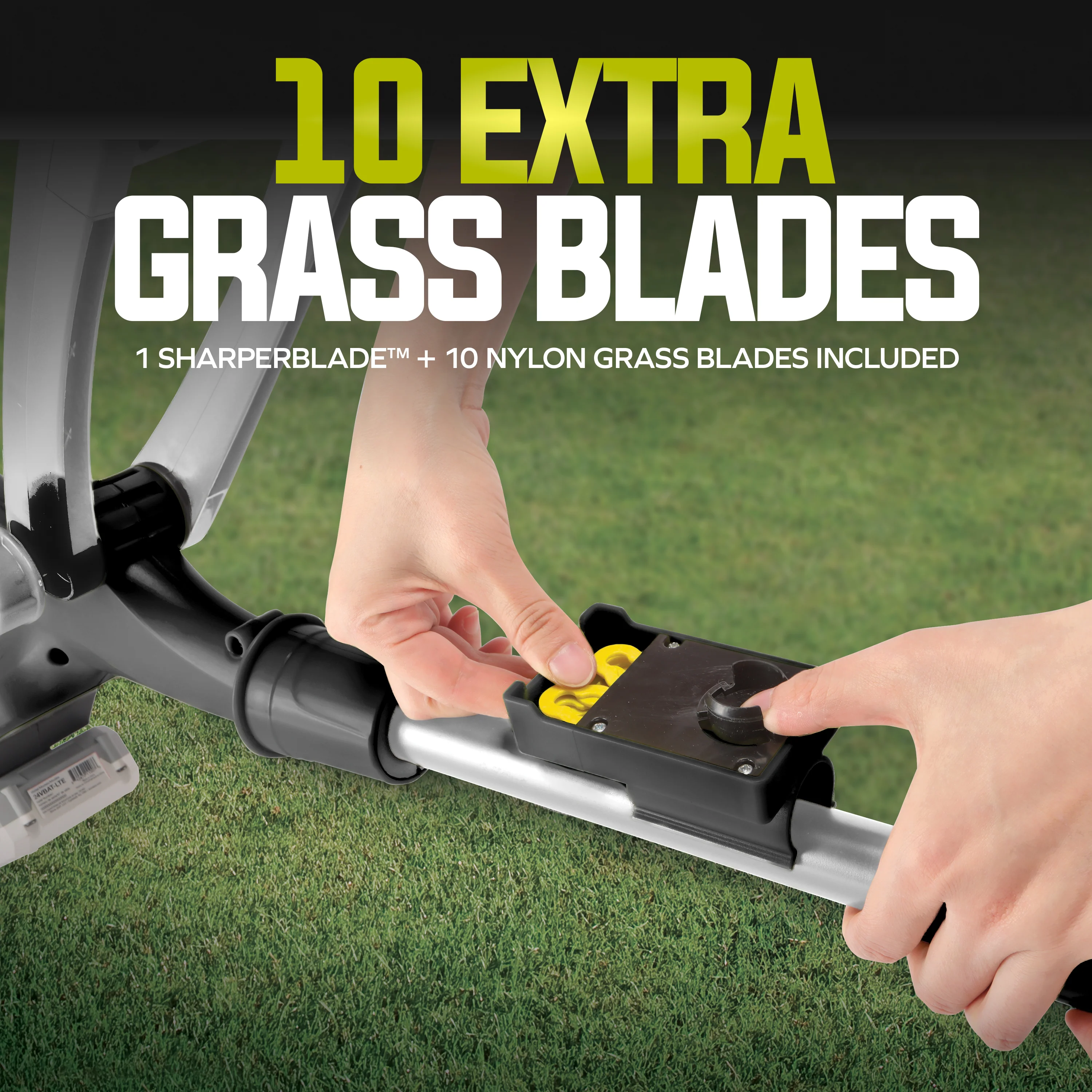 Sun Joe 24-Volt* IONMAX Cordless SharperBlade Stringless Lawn Trimmer Kit | 10-inch | W/ 2.0-Ah Battery + Charger - Image 5