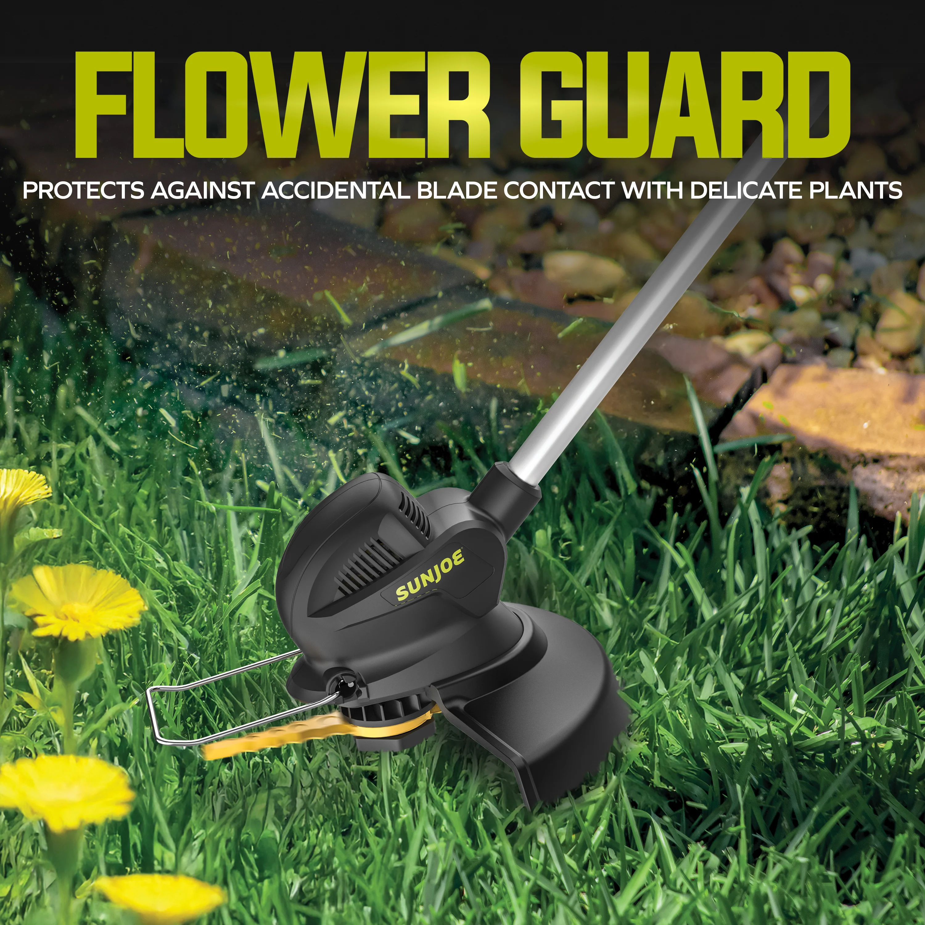 Sun Joe 24-Volt* IONMAX Cordless SharperBlade Stringless Lawn Trimmer Kit | 10-inch | W/ 2.0-Ah Battery + Charger - Image 7