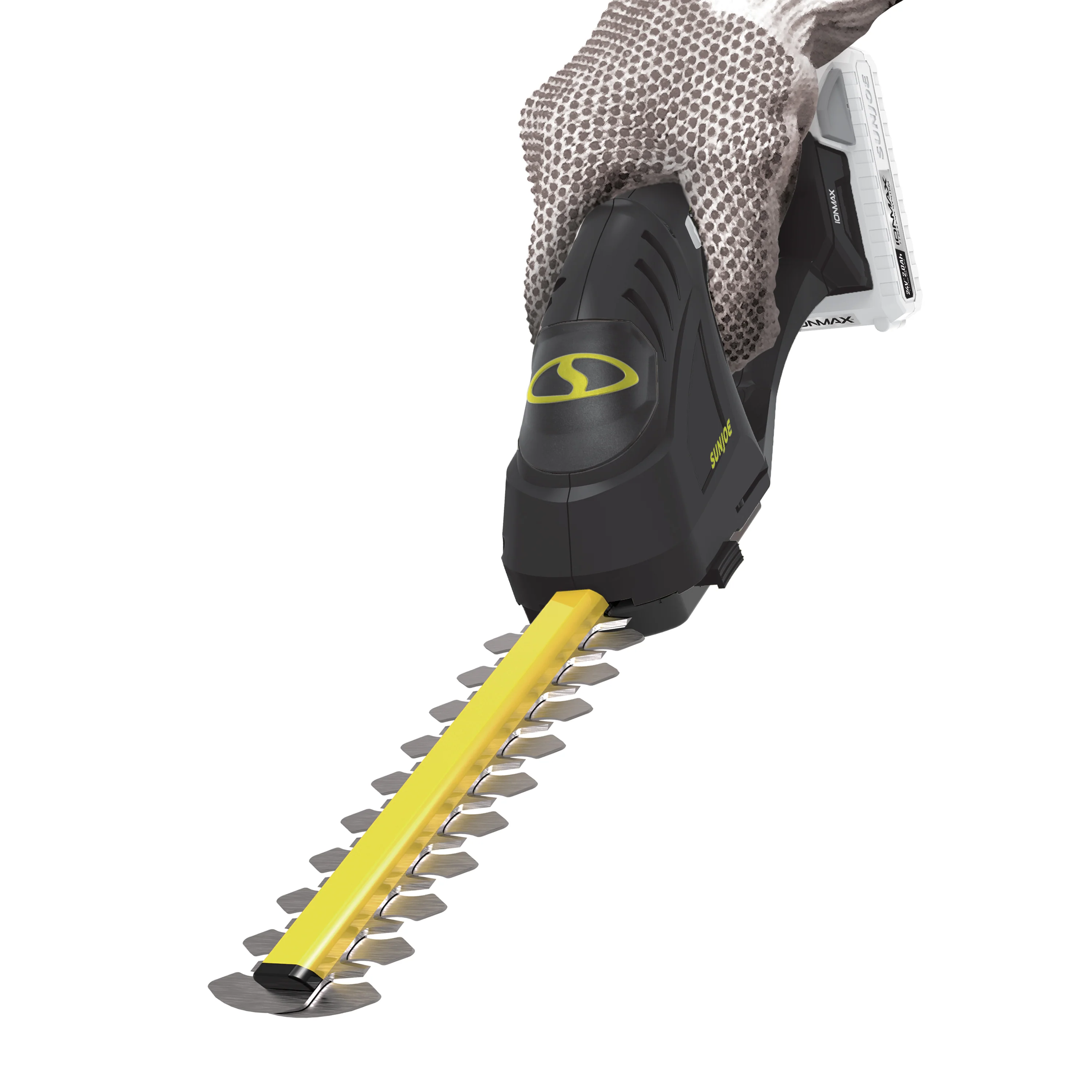 Sun Joe 24-Volt* IONMAX Cordless Handheld Shrubber + Trimmer Kit | 7-Inch | W/ 2.0-Ah Battery + Charger - Image 10