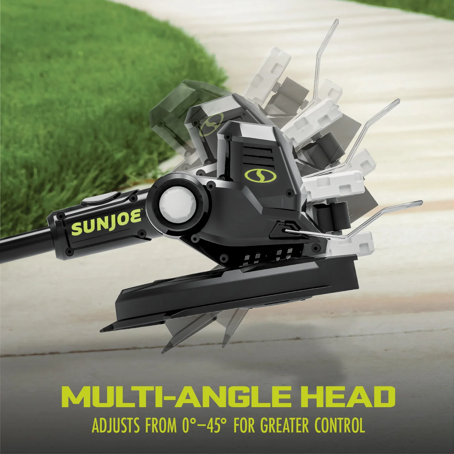 Sun Joe 24-Volt* IONMAX Cordless String Trimmer Kit | 12-inch | Multi-Angle Head | W/ 4.0-Ah Battery + Charger - Image 5