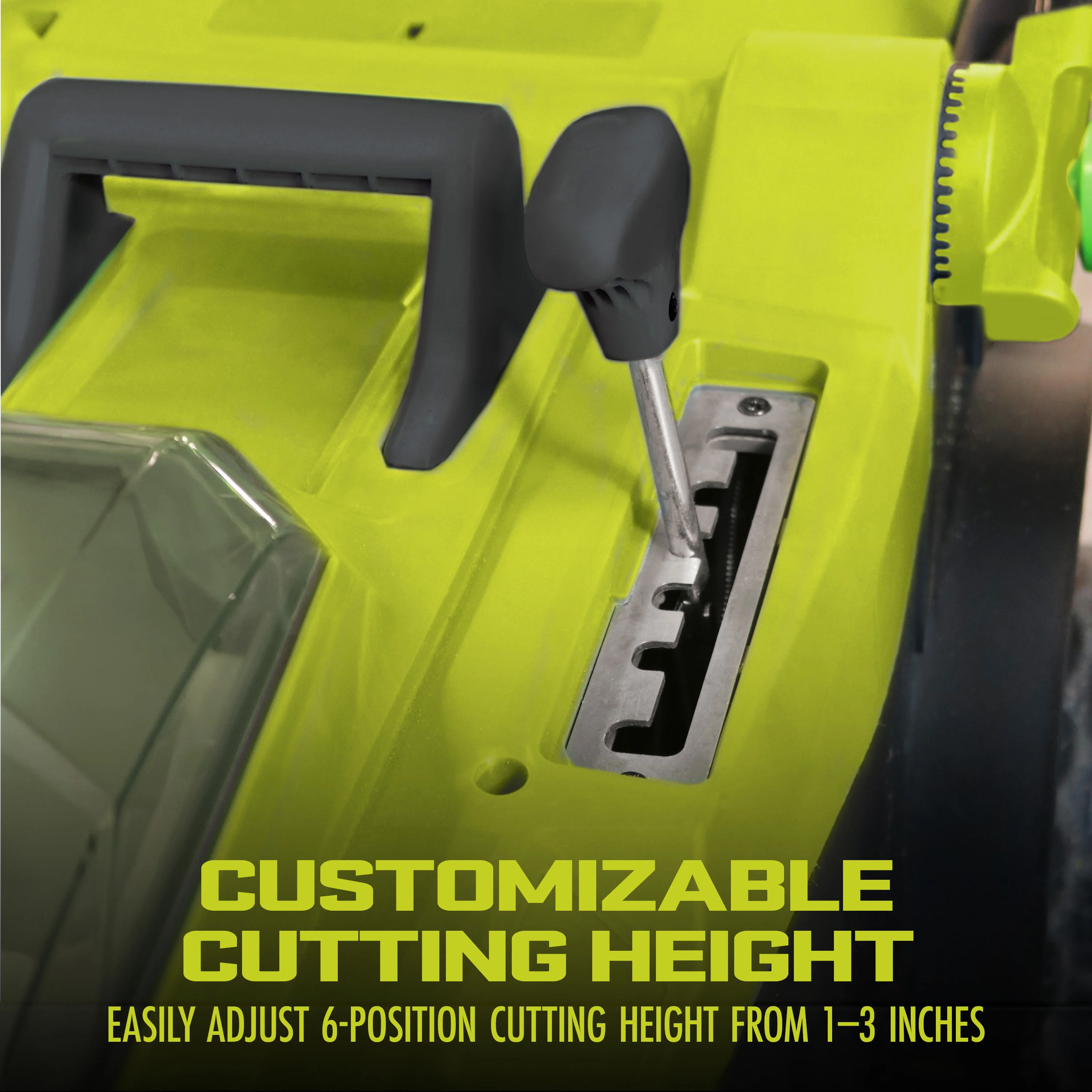 Sun Joe 48-Volt* IONMAX Cordless Lawn Mower Kit W/ Collection Bag | 17-inch | 6-Position | W/ 2 x 4.0-Ah Batteries + Charger - Image 5