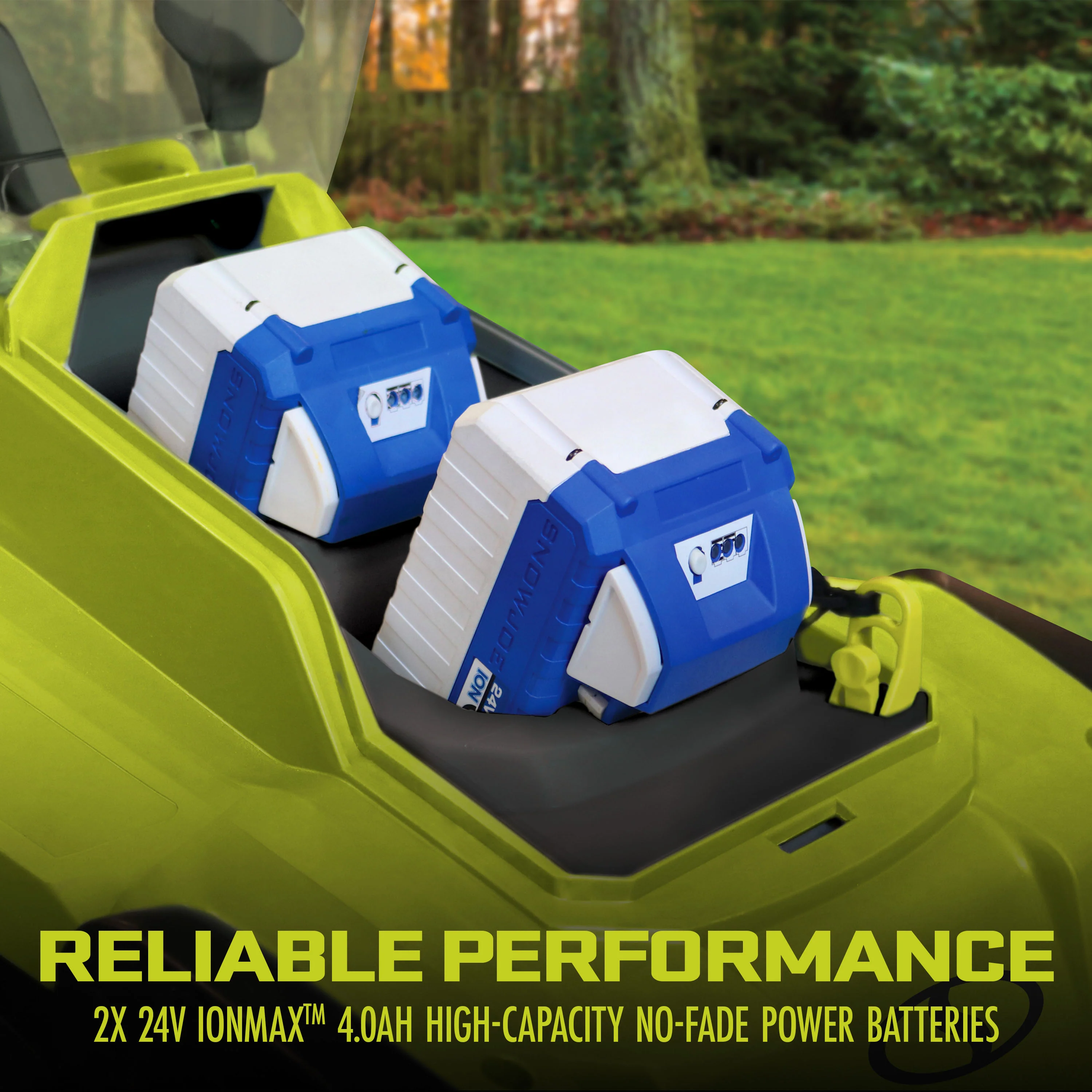 Sun Joe 48-Volt* IONMAX Cordless Lawn Mower Kit W/ Collection Bag | 17-inch | 6-Position | W/ 2 x 4.0-Ah Batteries + Charger - Image 7