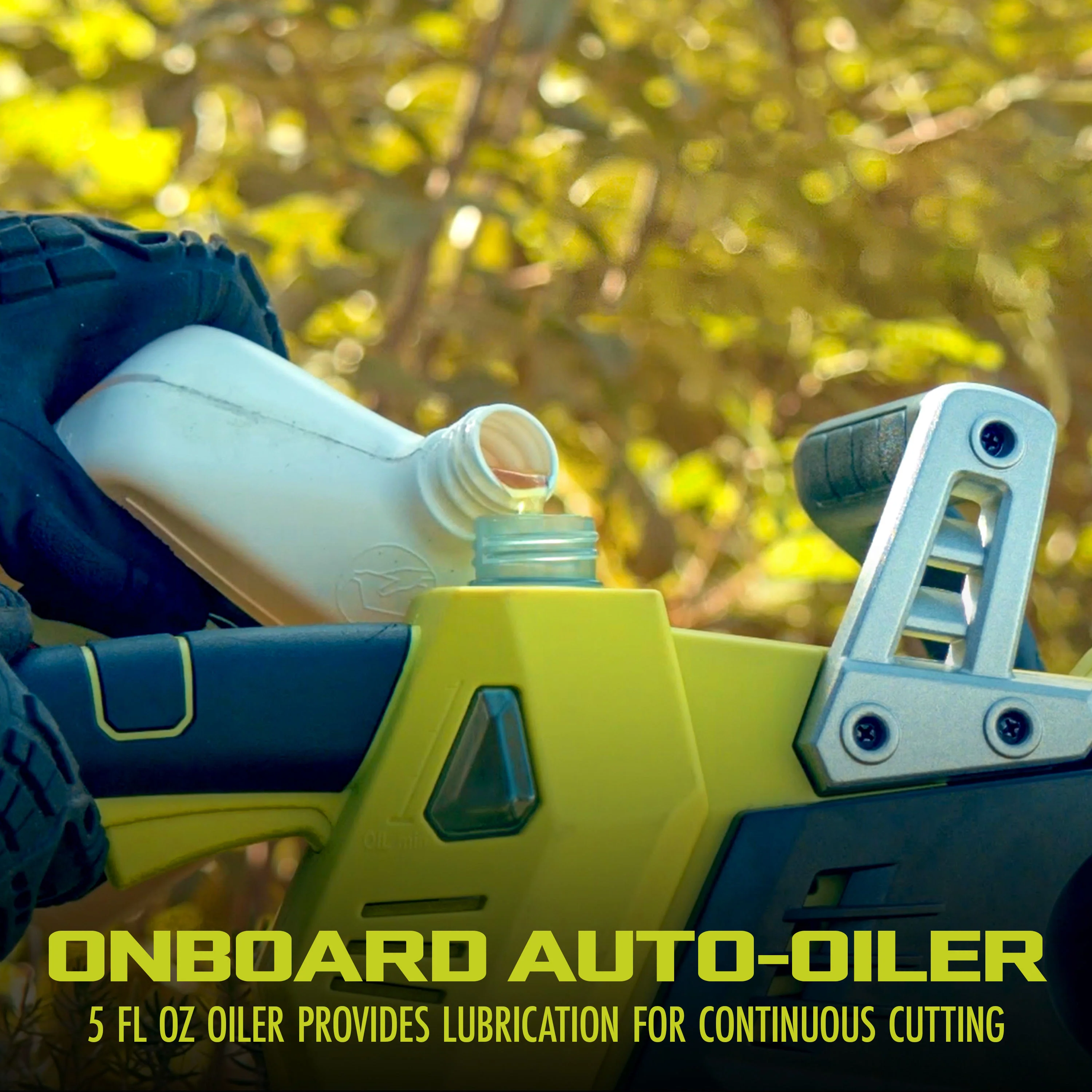 Sun Joe 48-Volt* IONMAX Cordless Chain Saw Kit | 16-inch | W/ 2 x 2.0-Ah Batteries + Charger - Image 6