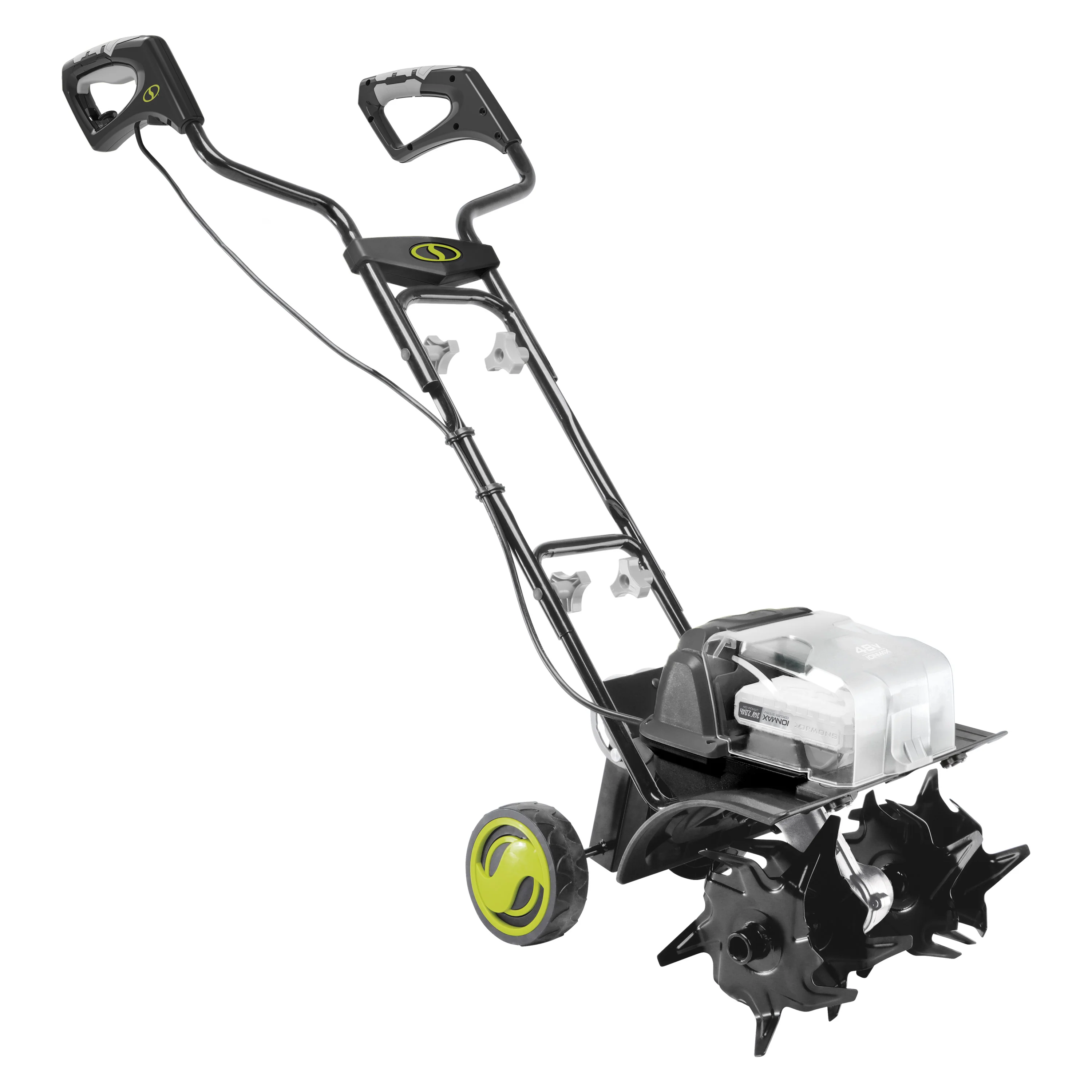 Sun Joe 48-Volt* IONMAX Cordless Garden Tiller/Cultivator Kit | W/ 2 x 2.0-Ah Batteries + Dual Port Charger - Image 10