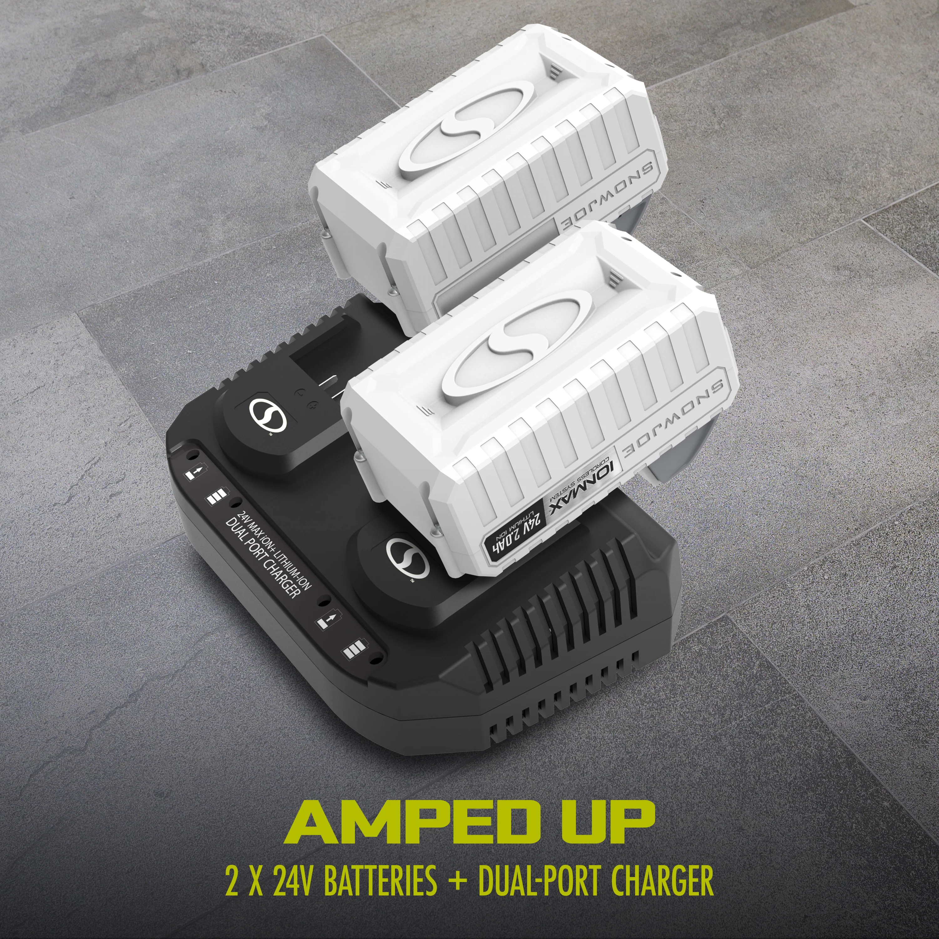 Sun Joe 48-Volt* IONMAX Cordless Garden Tiller/Cultivator Kit | W/ 2 x 2.0-Ah Batteries + Dual Port Charger - Image 9