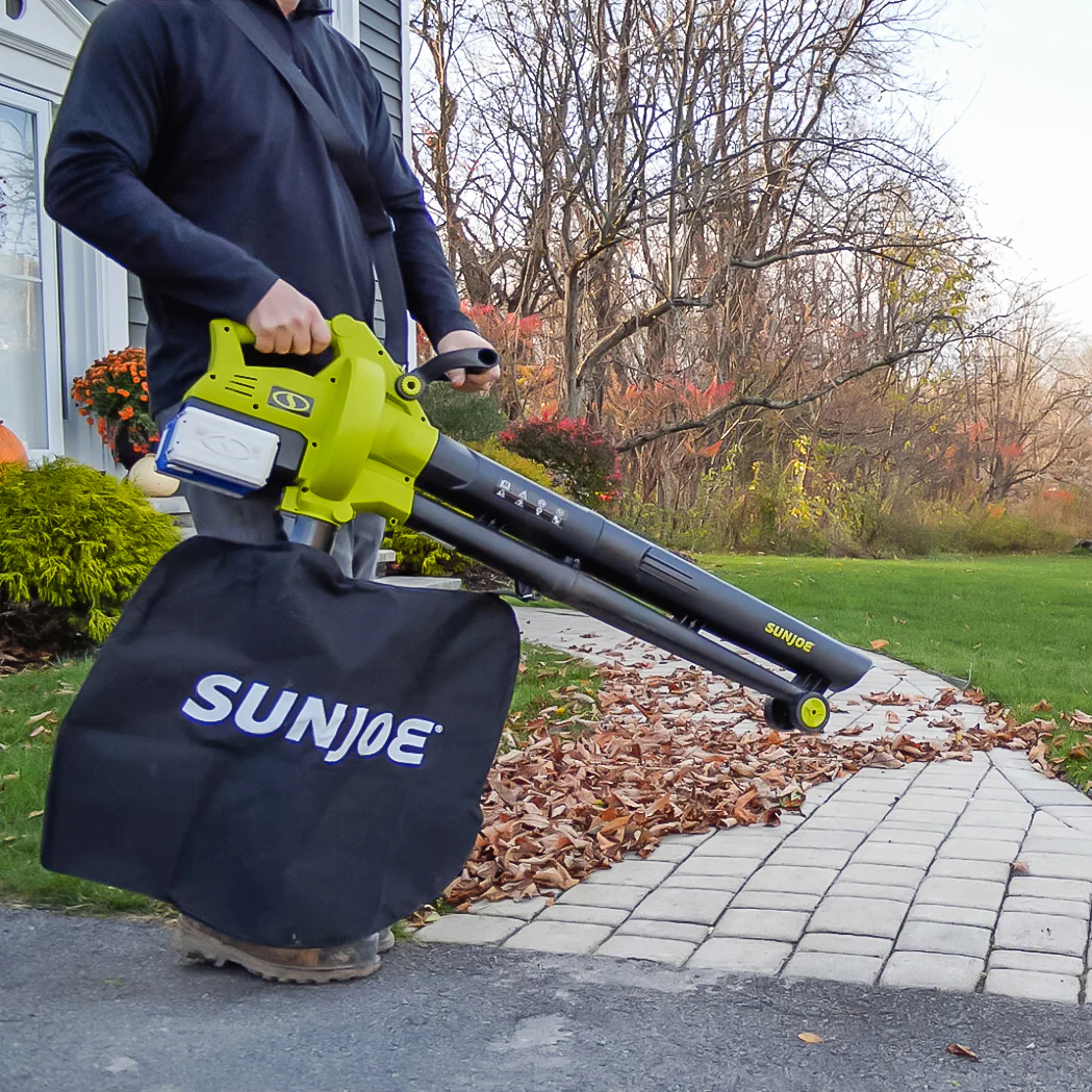 Sun Joe 48-Volt* IONMAX Cordless Leaf Blower Vacuum Mulcher Kit | 163-MPH | 391-CFM | W/ 2 x 5.0-Ah Batteries + Dual Port Charger - Image 14