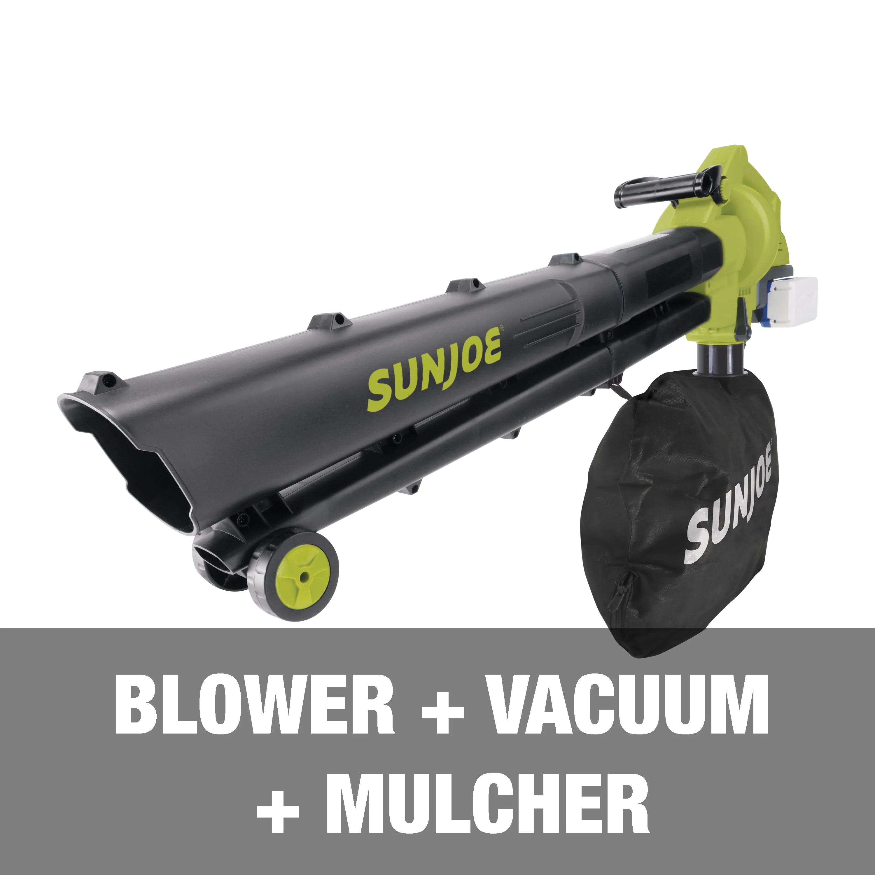 Sun Joe 48-Volt* IONMAX Cordless Leaf Blower Vacuum Mulcher Kit | 163-MPH | 391-CFM | W/ 2 x 5.0-Ah Batteries + Dual Port Charger - Image 5