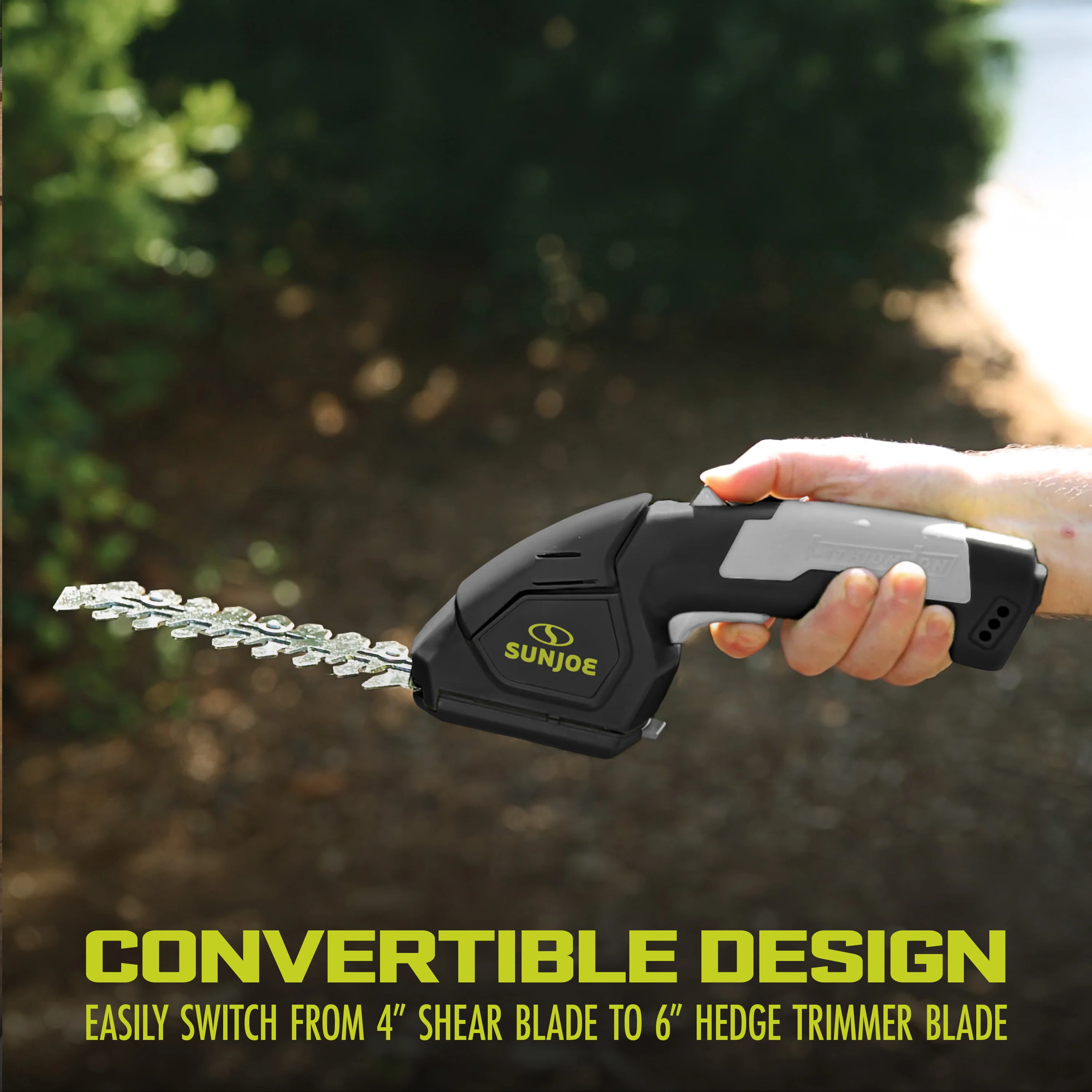 Sun Joe 2-in-1 Cordless Grass Shear + Hedger | 7.2-Volt | W/ 1.5-Ah Battery + Charger - Image 6