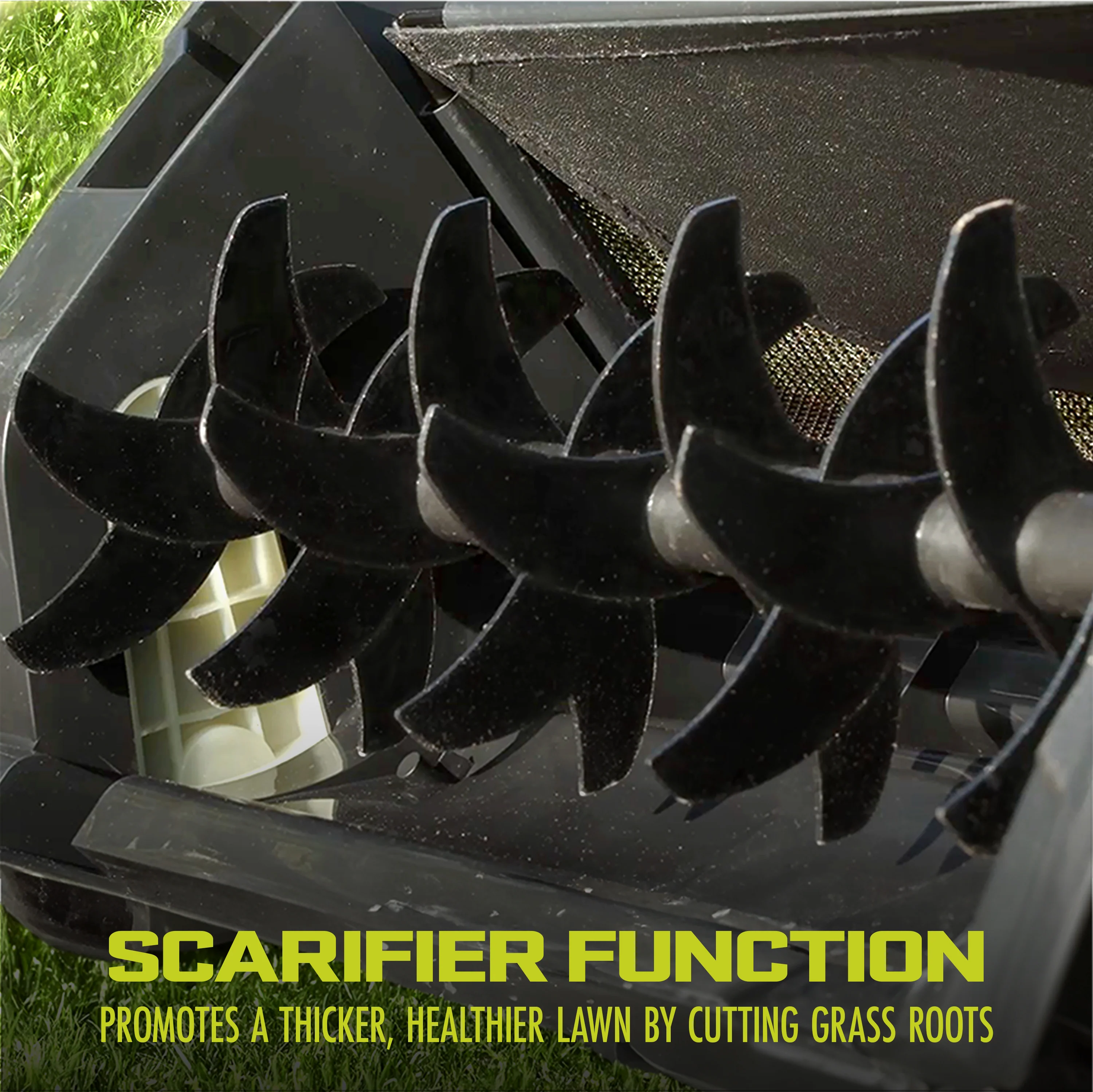 Sun Joe Electric Lawn Dethatcher + Scarifier W/ Collection Bag | 15-inch | 13-Amp - Image 6