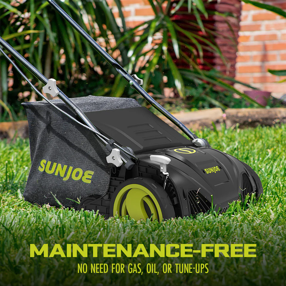 Sun Joe Electric Lawn Dethatcher + Scarifier W/ Collection Bag | 15-inch | 13-Amp - Image 9