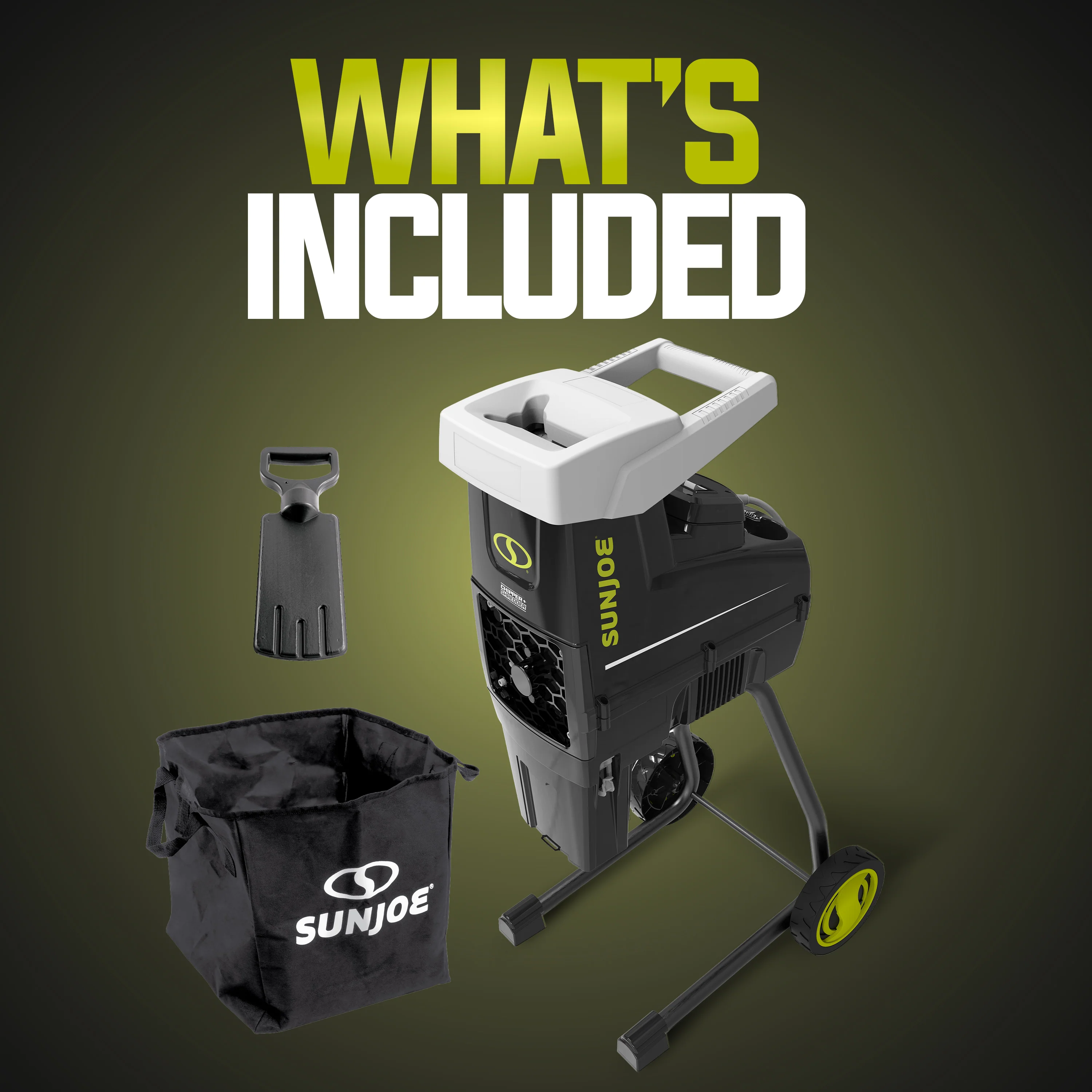 Sun Joe Silent Electric Wood Chipper + Shredder W/ Collection Bag | 1.7-inch Cutting Diameter | 15-Amp - Image 9