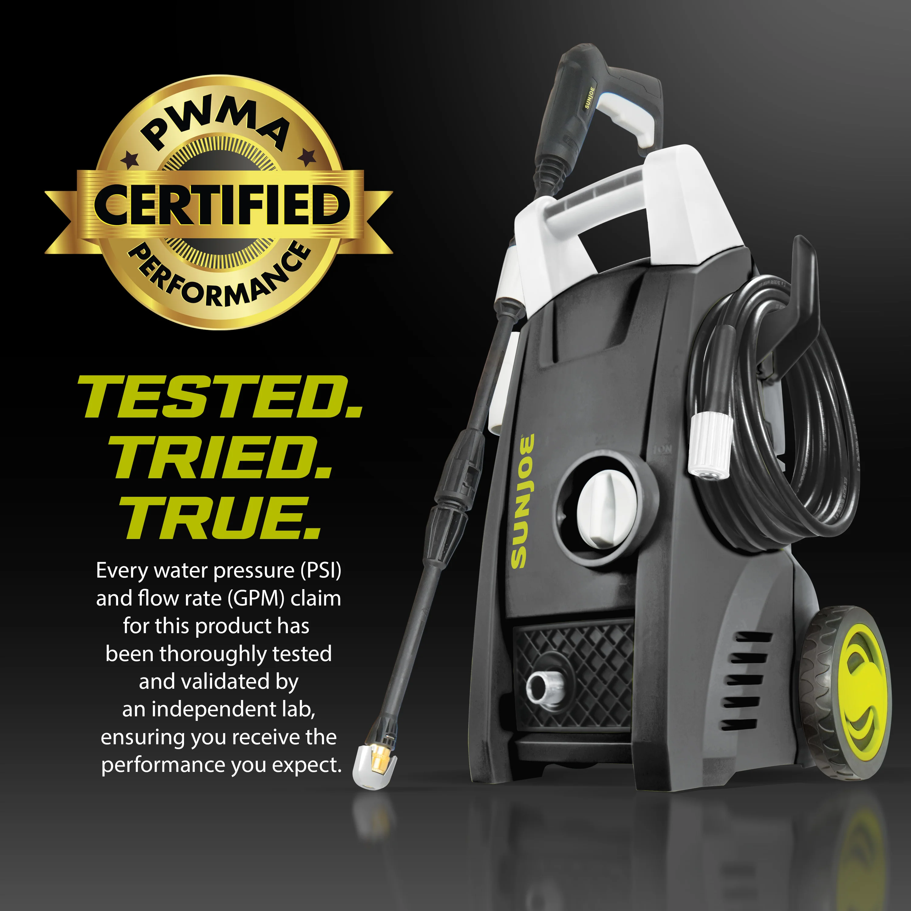 Sun Joe Certified Rated 1600 PSI Electric Pressure Washer | 1.2 Rated GPM | 13-Amp - Image 3