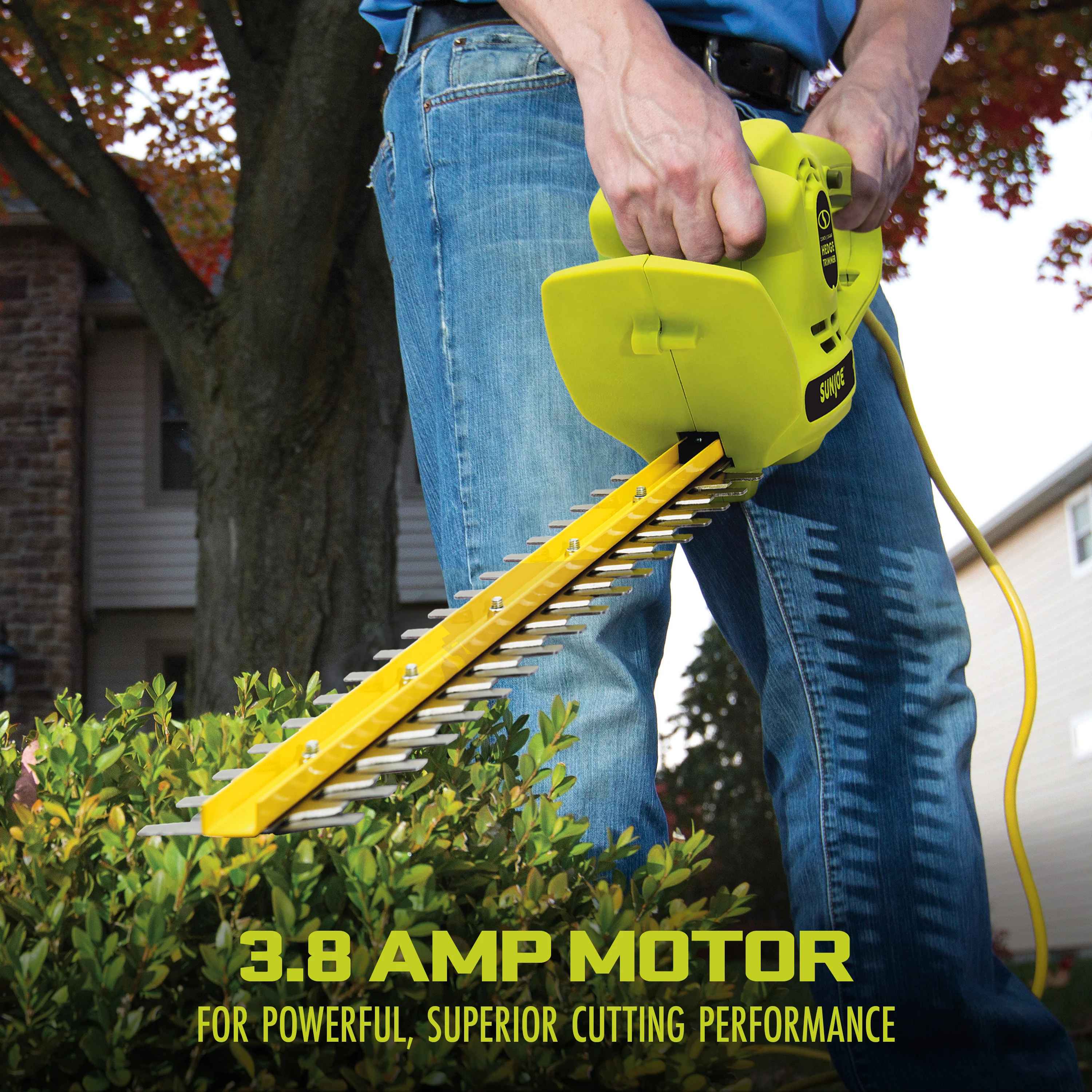 Sun Joe HJ22HTE-MAX Electric Dual-Action Hedge Trimmer | 22-Inch | 3.8 AMP | Dual-Handed Safety - Image 3