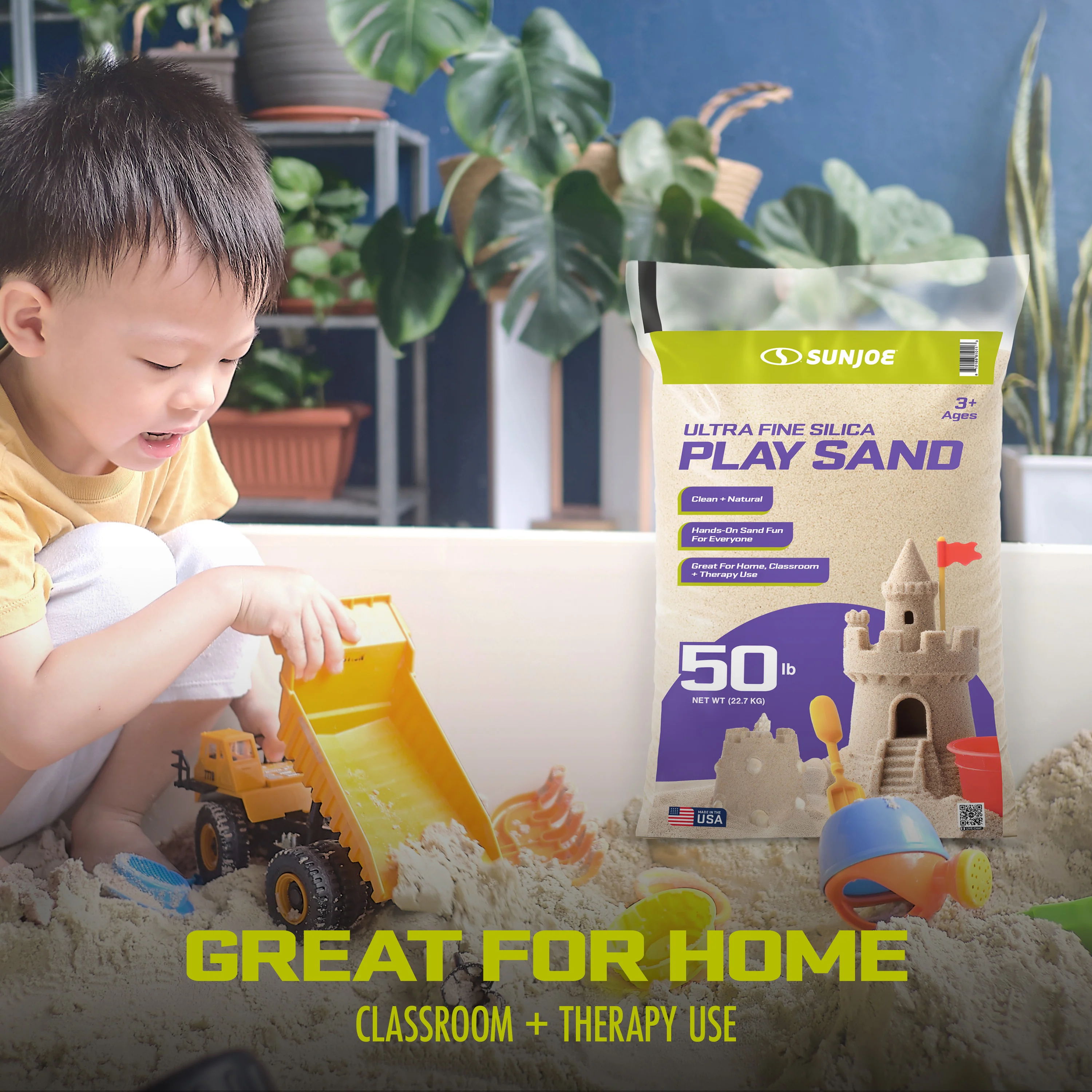 Sun Joe Ultra Fine Silica Play Sand | 50-Lb. Bag - Image 3