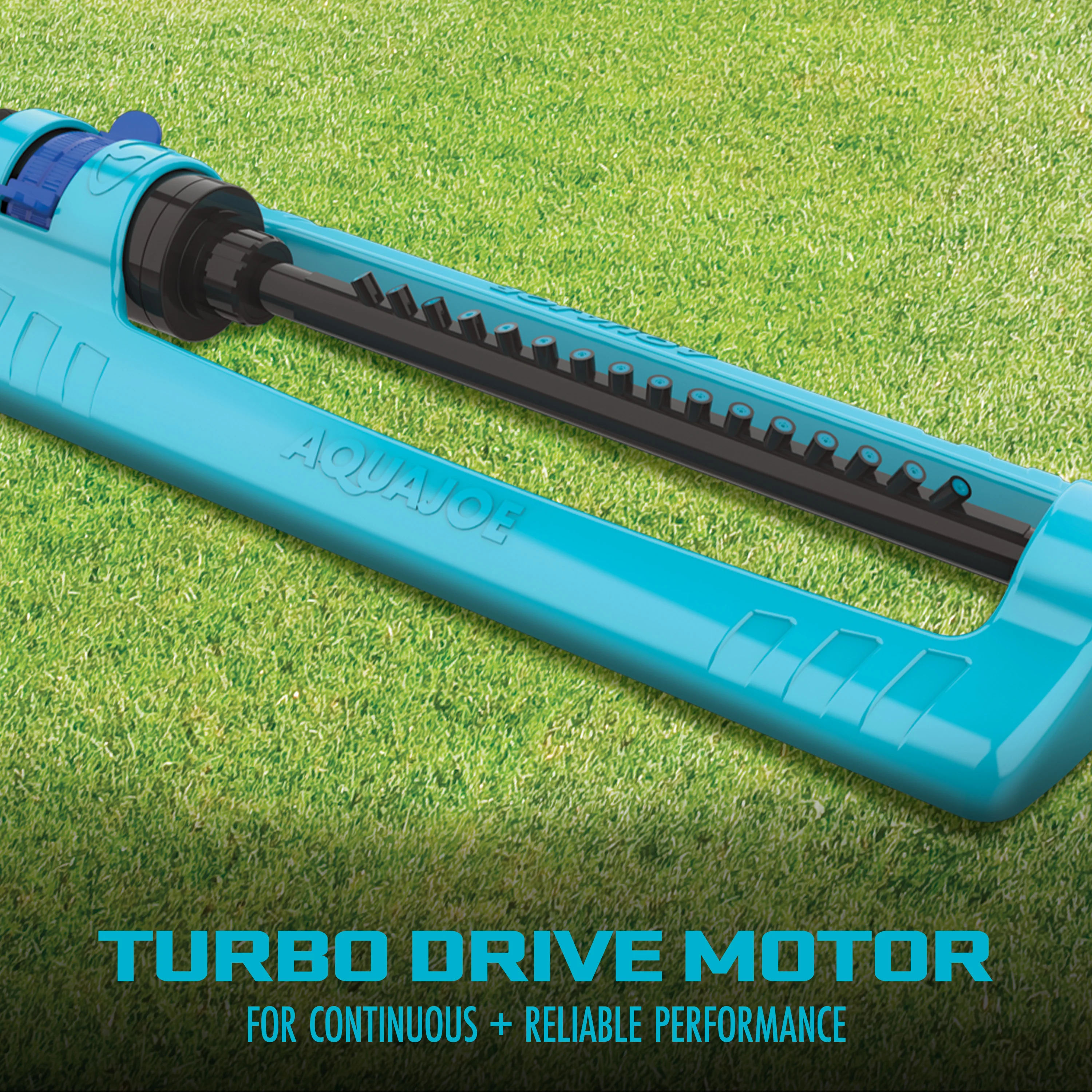 Aqua Joe Indestructible Metal Base Oscillating Sprinkler | Adjustable Spray Patterns | 3,600 Sq. Ft. Max Coverage - Image 5