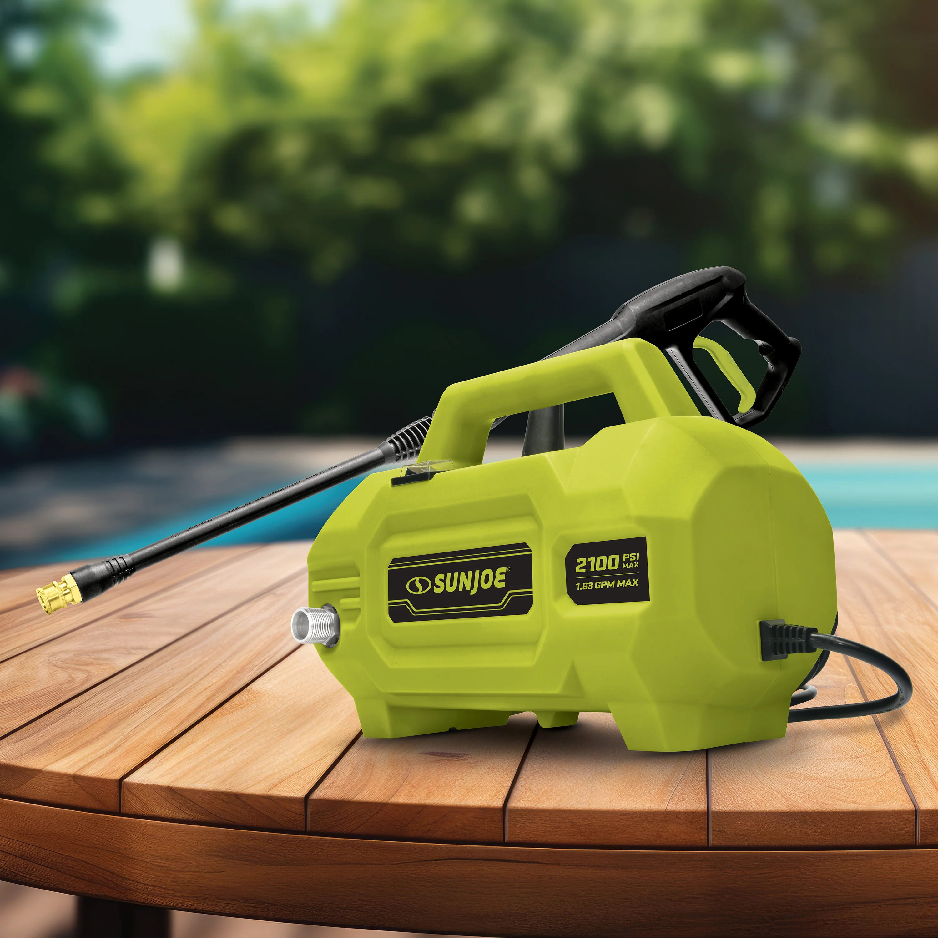 Sun Joe SPX2100HH-SJG Electric Handheld Pressure Washer W/ Foam Cannon and Nozzles | 13-Amp | Easy Carry Handle | Included Accessories - Image 3