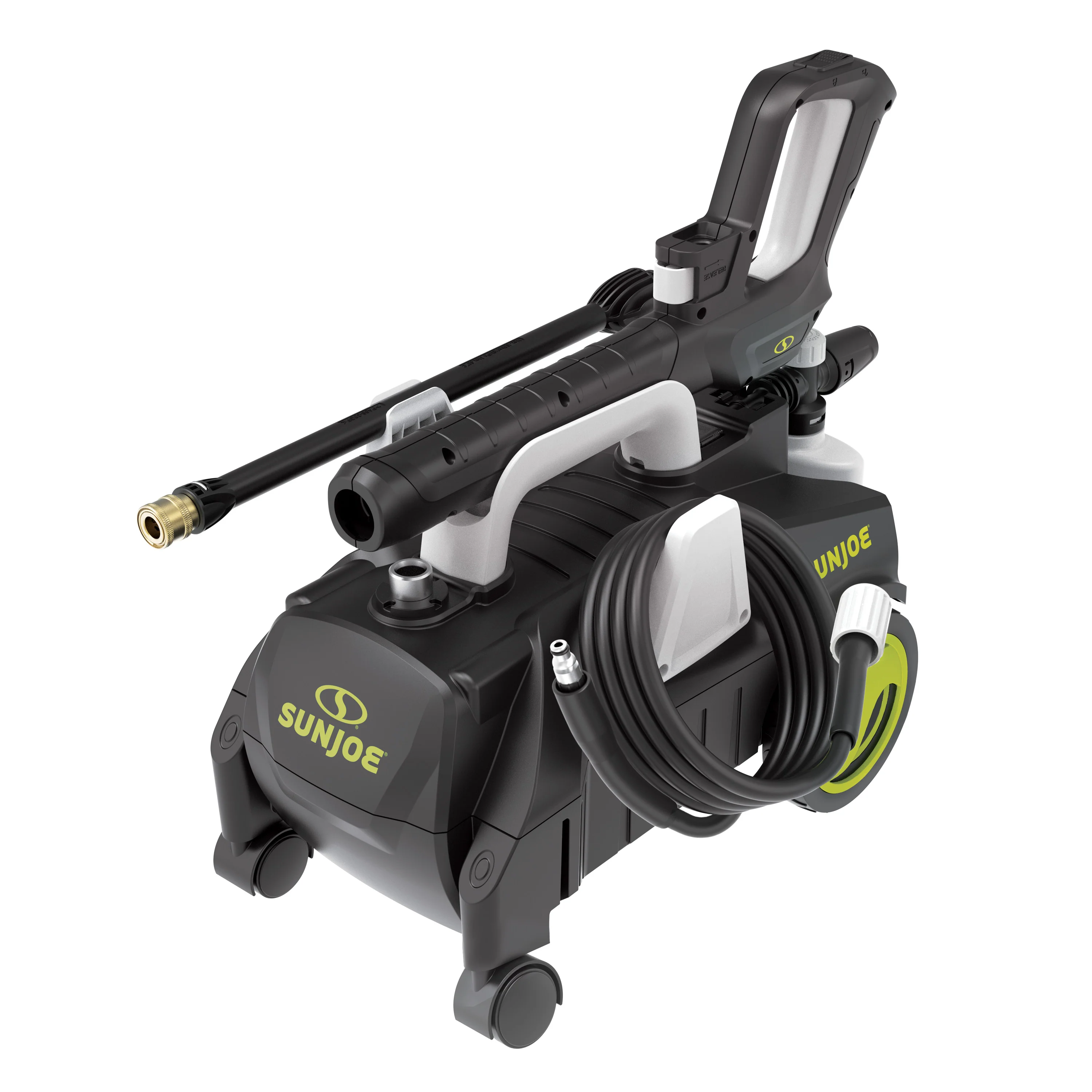 Sun Joe SPX3160P-SJG Electric Pressure Washer W/ Accessories | 11-Amp | Included Brush Set | Ultra Portable | 360º Rotating Wheels - Image 4