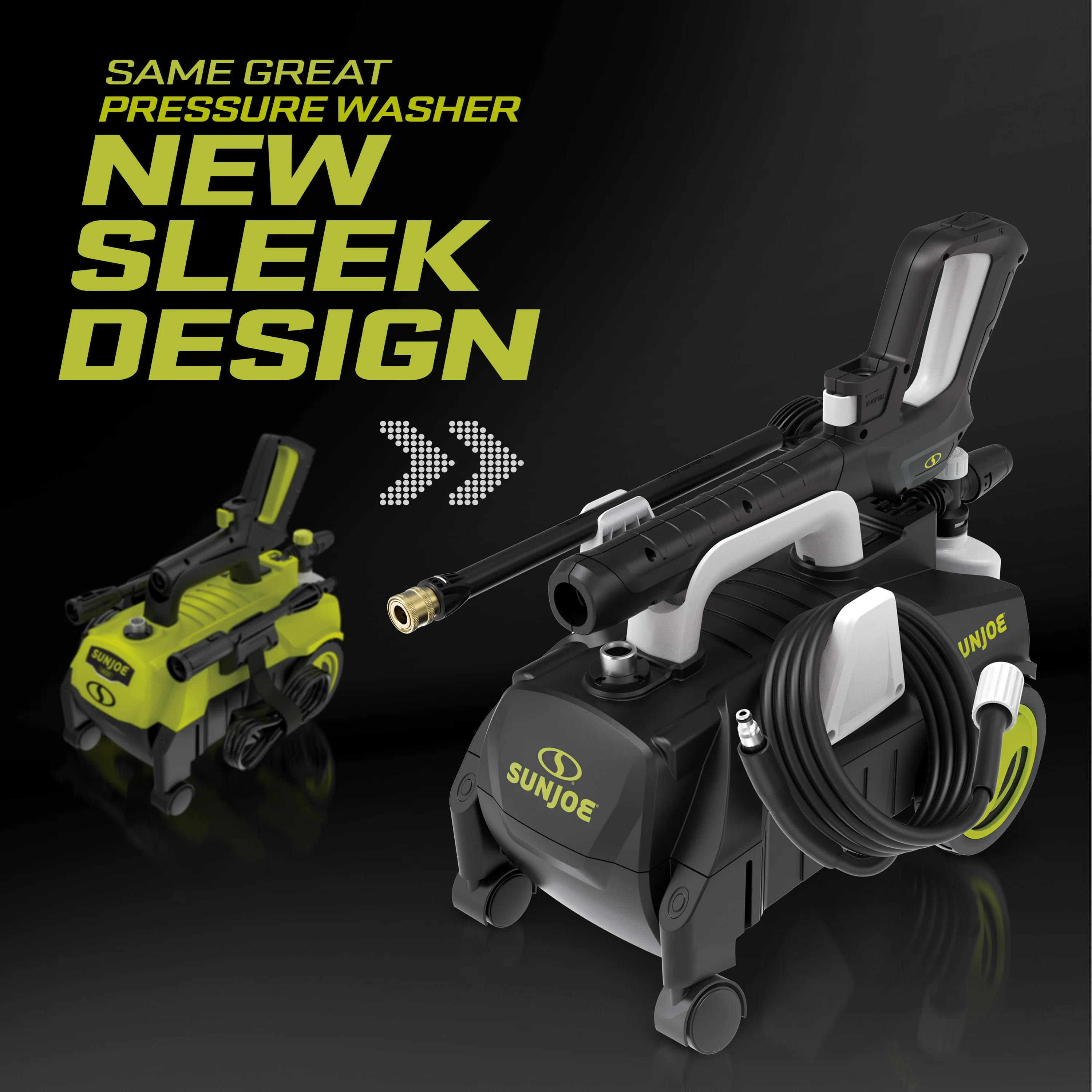 Sun Joe SPX3160P-SJG Electric Pressure Washer W/ Accessories | 11-Amp | Included Brush Set | Ultra Portable | 360º Rotating Wheels - Image 5