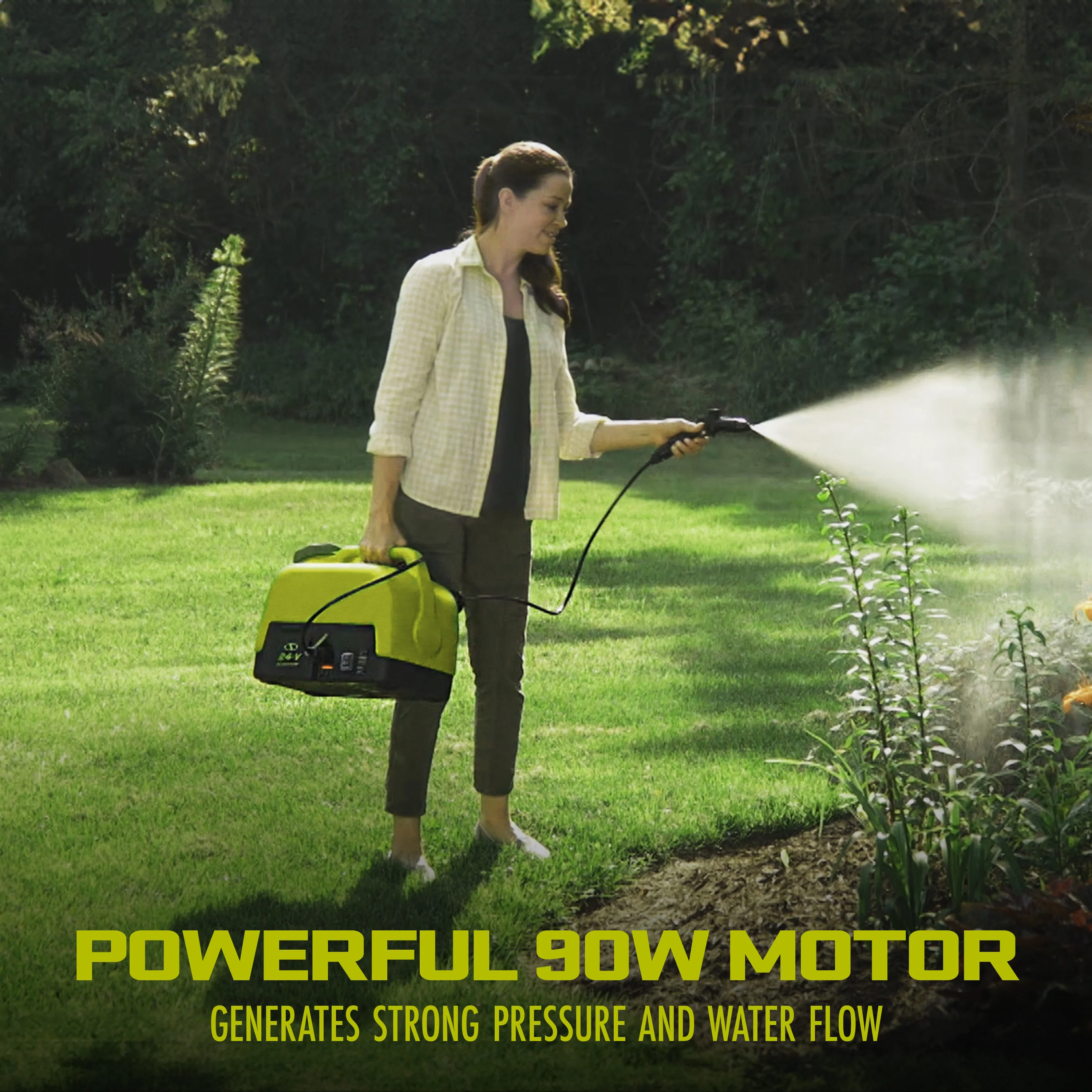 Sun Joe 24-Volt* IONMAX Cordless Go-Anywhere Portable Sink/Shower Spray Washer Kit | 5 Gal | 116 PSI Max* | 1.5 GPM Max* | W/ 2.0Ah Battery + Charger - Image 3